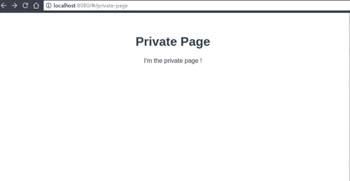 private page