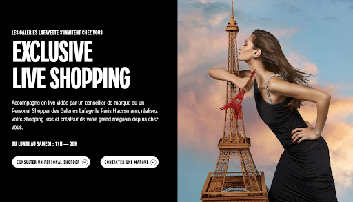 L'exclusive life shopping proposé par les Galeries Lafayettes