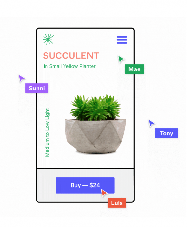 Aperçu collaboration sur Figma