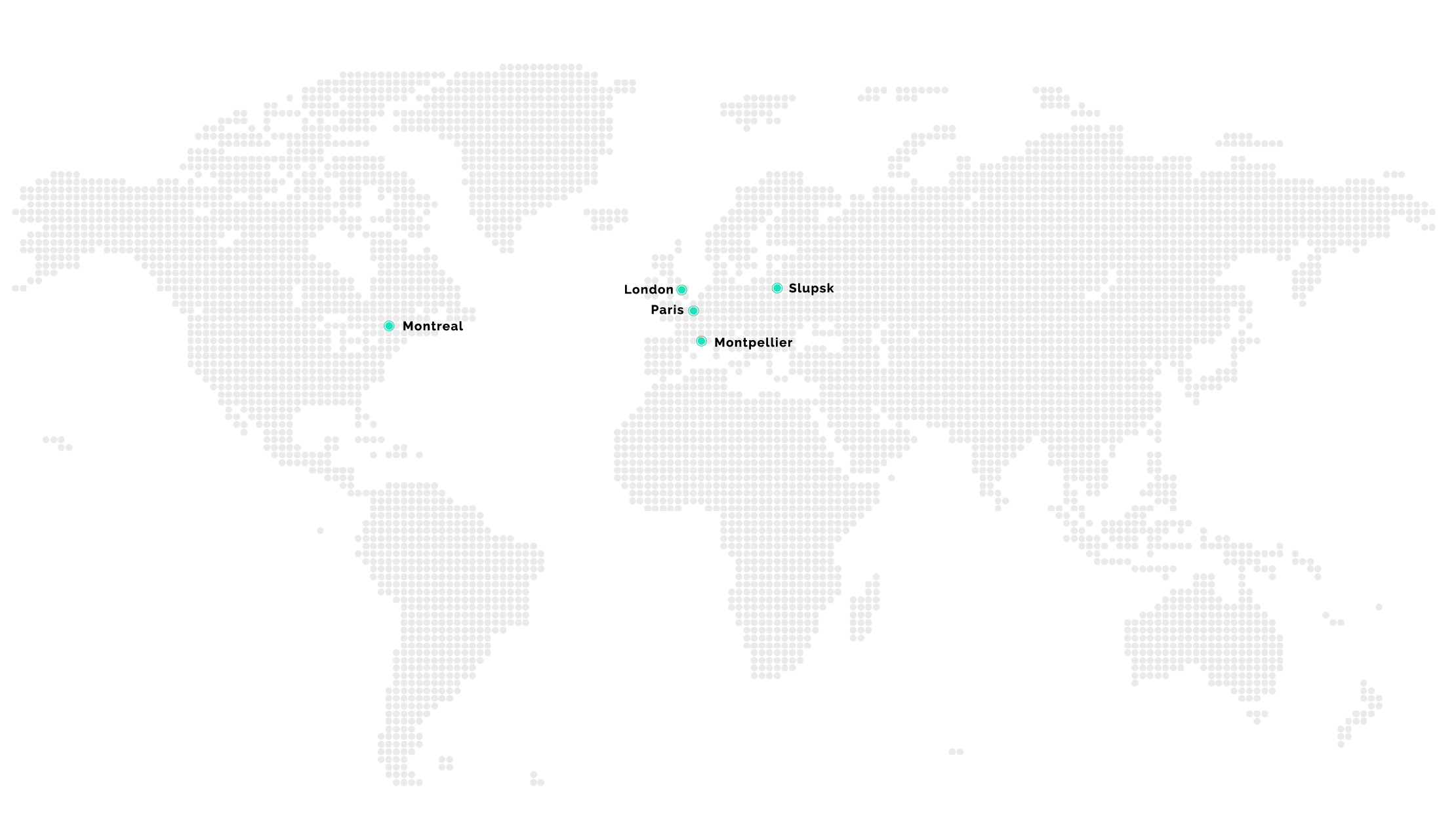 map of Kaliop's sites