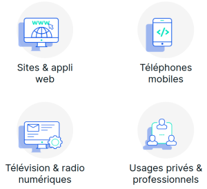 sites & appli web téléphones mobile télévision & radio numérique usages privés & professionnels
