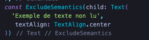 exclude semantic