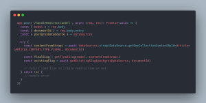 Redirections CMS Headless code pour récupérer le contenu Strapi