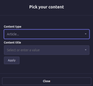 Strapi et liens internes Content type